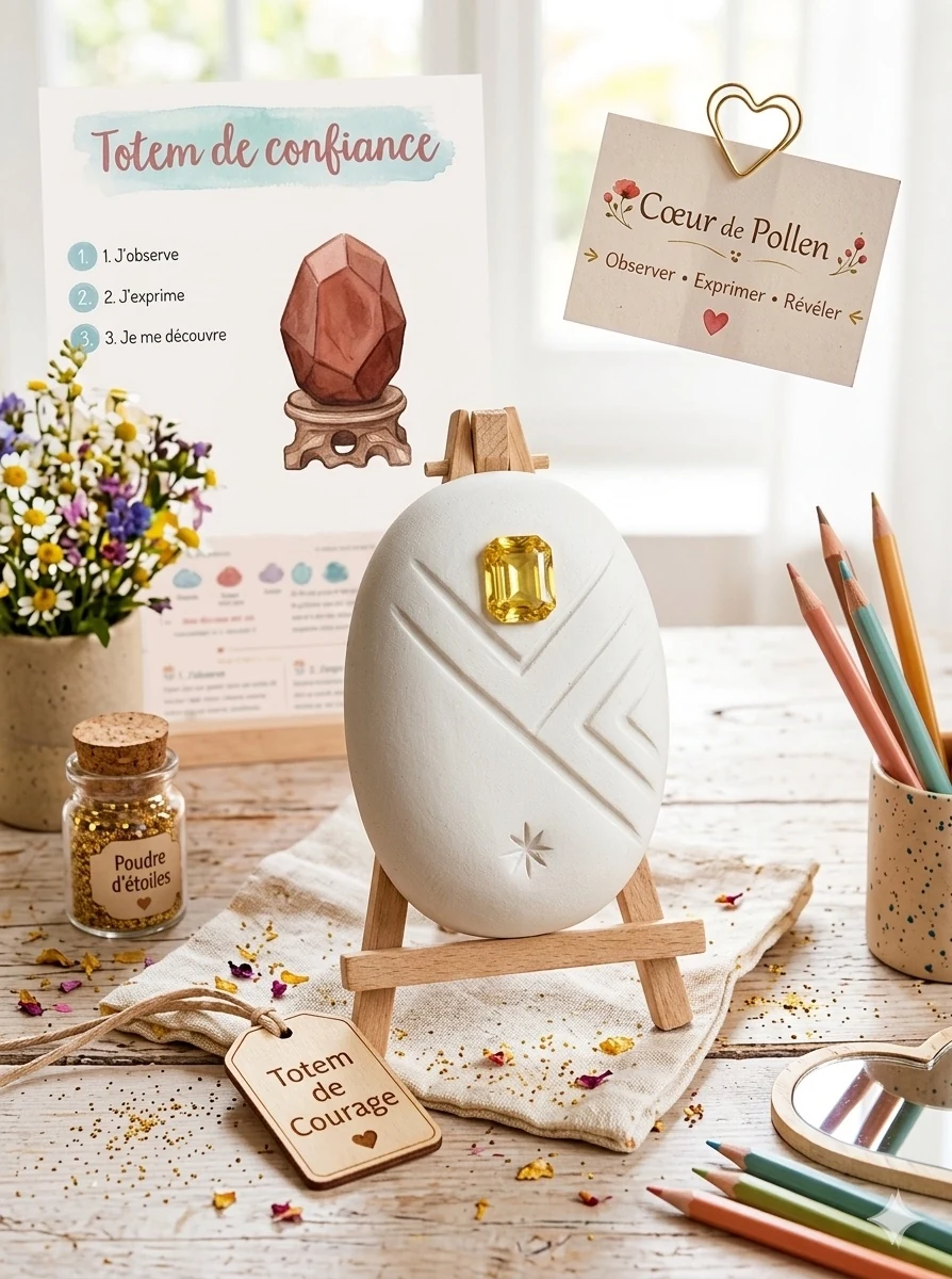 Visuel Mon Totem de confiance, atelier enfant autour de la confiance